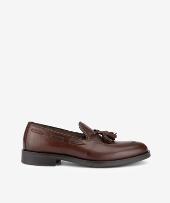 SAPATO LOAFER EM CROUTE CAMURÇA