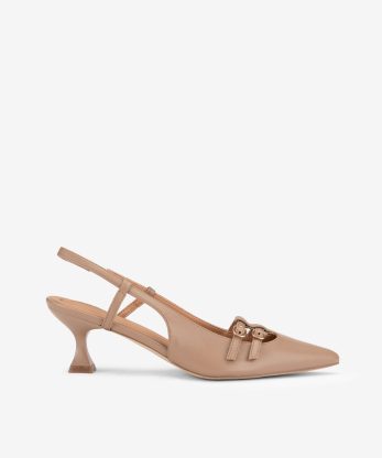 SAPATO MARY JANE DE SALTO - TAUPE, 35