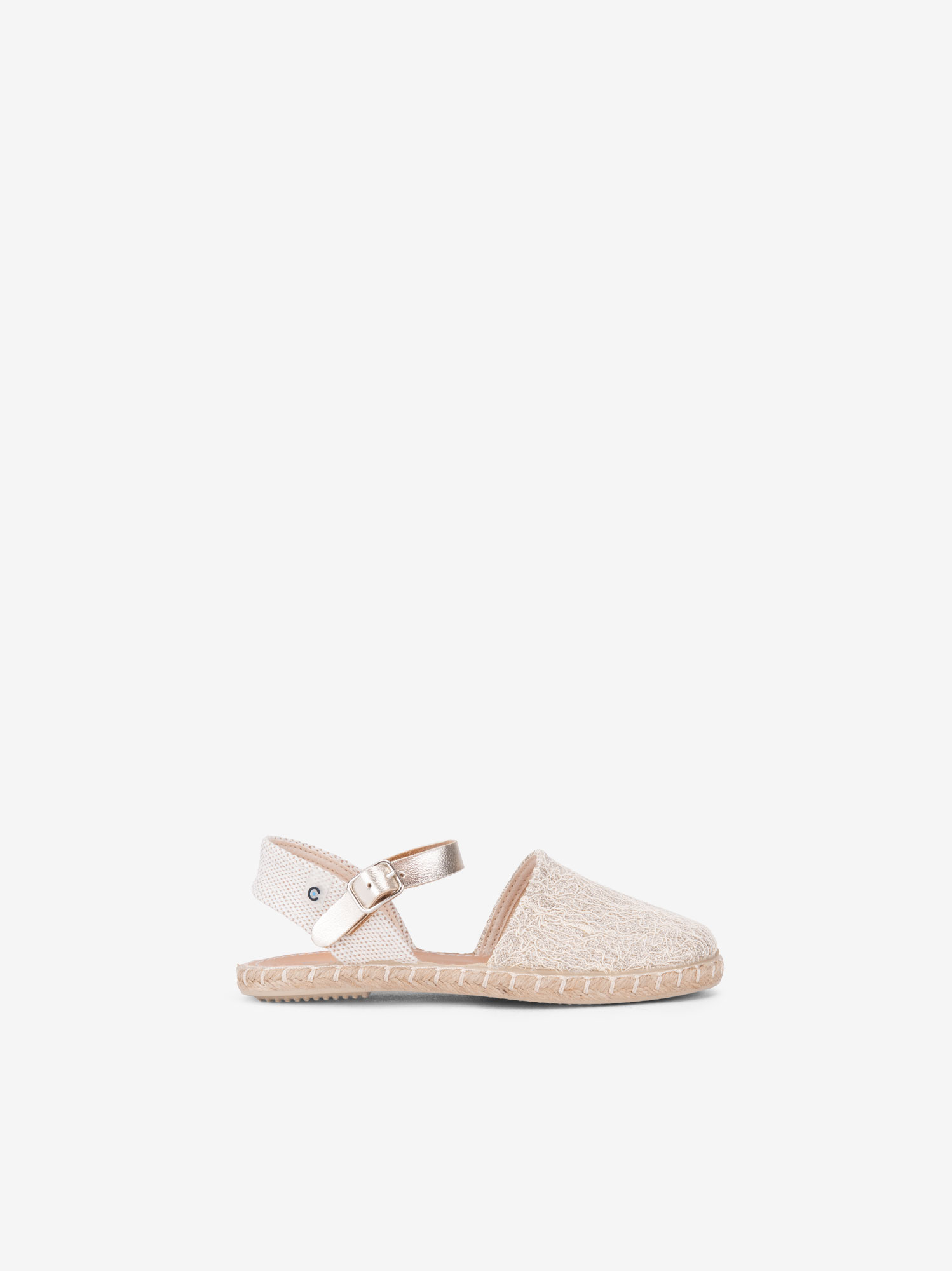 SANDÁLIA CONGUITOS EM CANVAS DE FIVELA