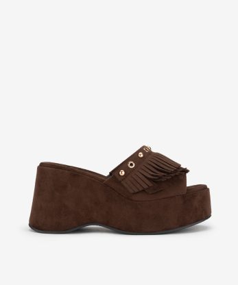 SANDÁLIA MULE DE FRANJA