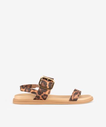SANDÁLIA ESTAMPADA ANIMAL PRINT