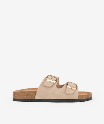 CHINELO BIO DE FIVELAS - BEGE, 39