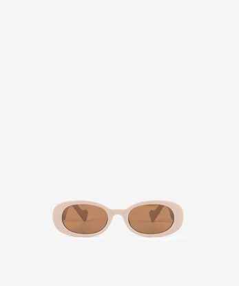 ÓCULOS DE SOL ELEGANTES DE FORMA OVAL FABRICADOS EM MATERIAL RESISTENTE DE POLICARBONATO COM LENTES UV400