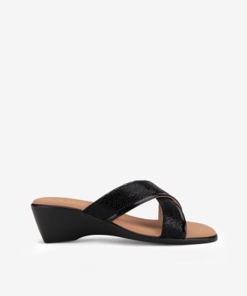 SANDÁLIA MULE EFEITO PELE