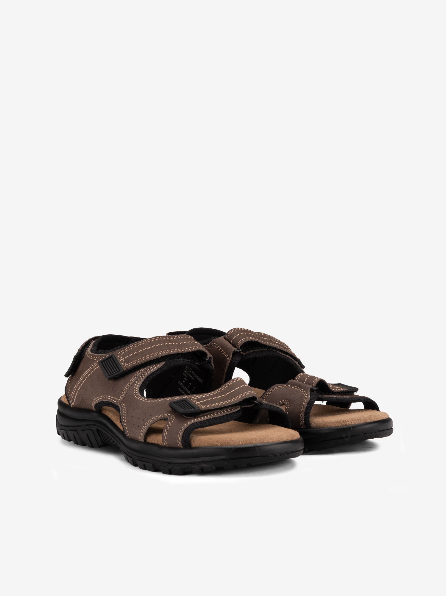 SANDÁLIA DE VELCROS EM PELE NOBUCK COM SOLA CONFORTO - Image 2
