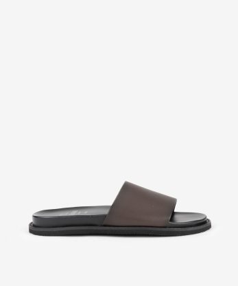 CHINELO SLIDE EM PELE