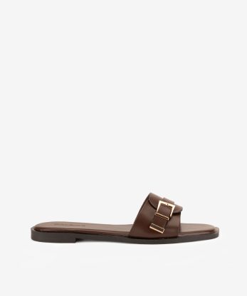 SANDÁLIA MULE COM FIVELA