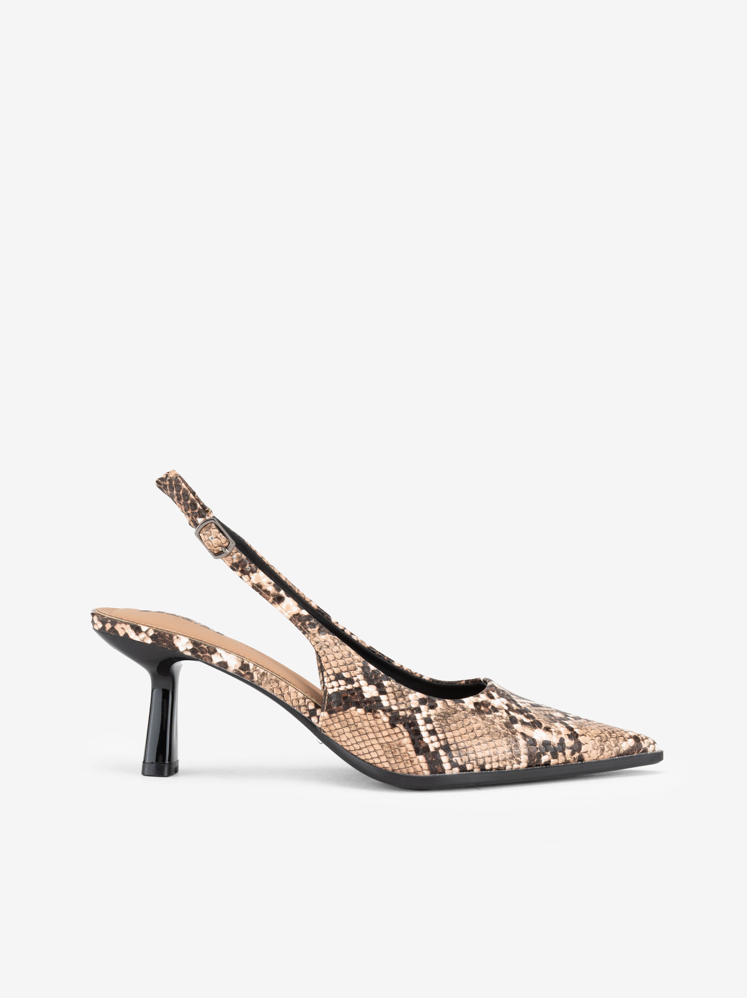 SAPATO SLING BACK ESTAMPADO