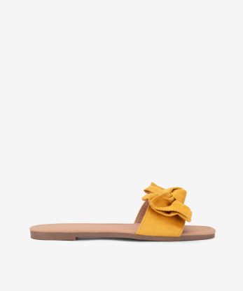 SANDÁLIA MULE RASA COM LAÇO