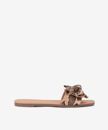 SANDÁLIA MULE RASA ESTAMPADA